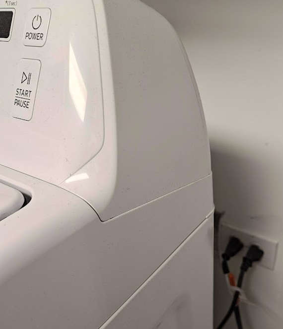GFCI not accessible behind washing machine