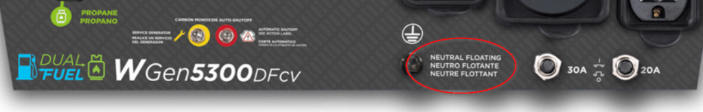 Generator Neutral Floating Indication