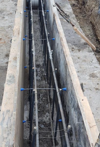 Horizontal and vertical rebar example