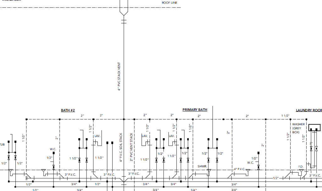 how to read a plumbing schedule on construction plans example
