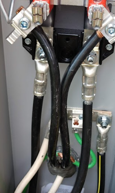 Raceway seal code requirements: duct sealant at main panel entry