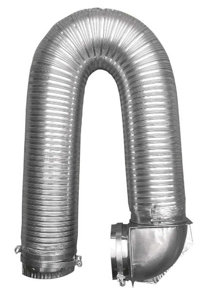 Dryer vent code requirements 2021 IRC—example of code-compliant UL listed Transition Duct