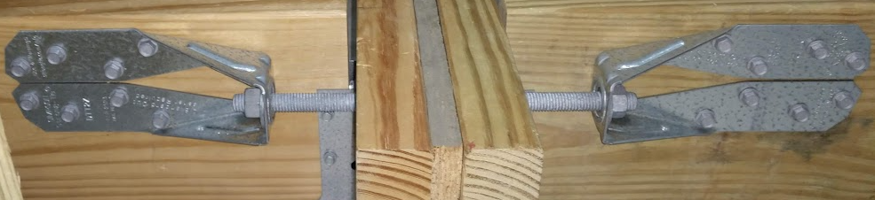 deck lateral load connection using tension tie IRC R507.9.2