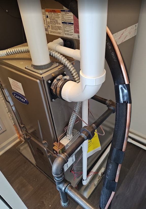 What is a direct vent furnace: PVC combustion air intake and exhaust vent piping